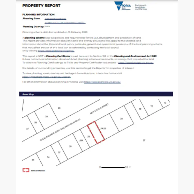 Floorplan of Homely land listing, 26 New Station Street, Cressy VIC 3322