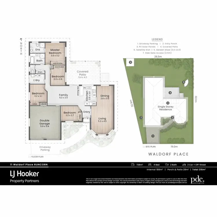 Floorplan of Homely house listing, 11 Waldorf Place, Runcorn QLD 4113