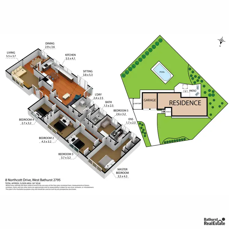 Floorplan of Homely house listing, 8 Northcott Drive, West Bathurst NSW 2795