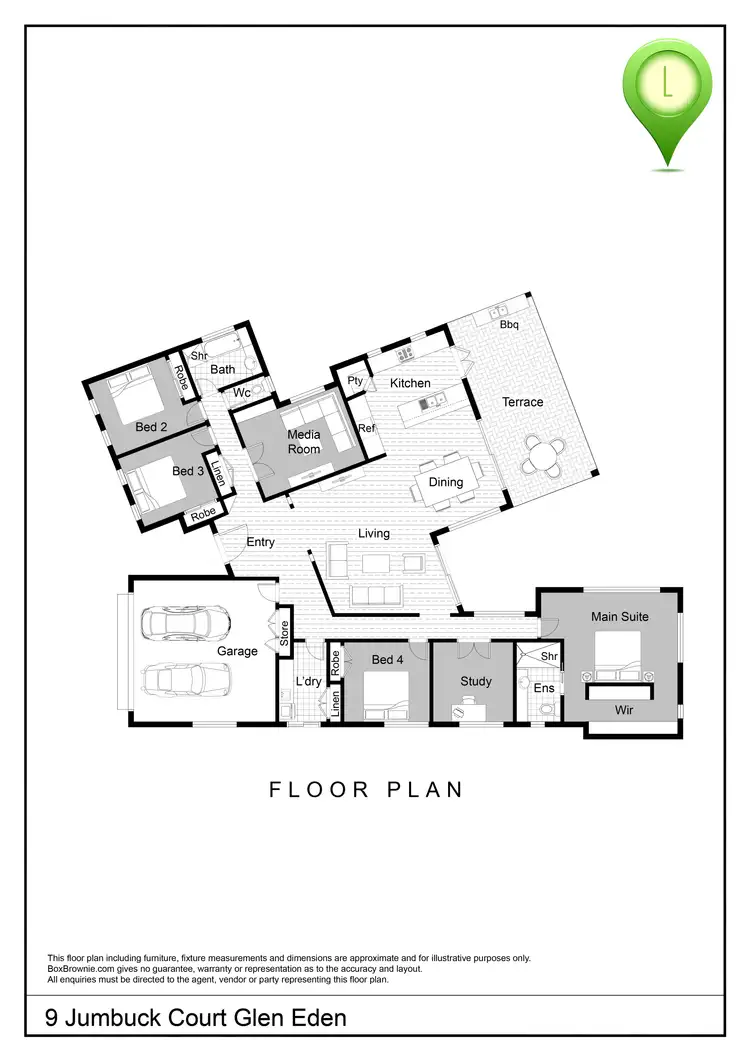 Floorplan of Homely house listing, 9 Jumbuck Court, Glen Eden QLD 4680