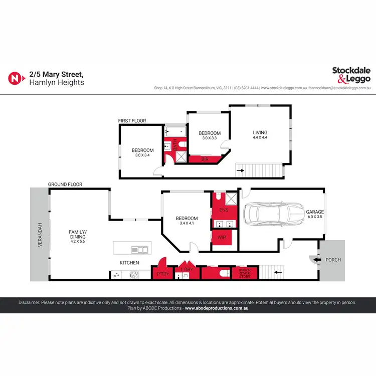 Floorplan of Homely townhouse listing, 2/5 Mary Street, Hamlyn Heights VIC 3215