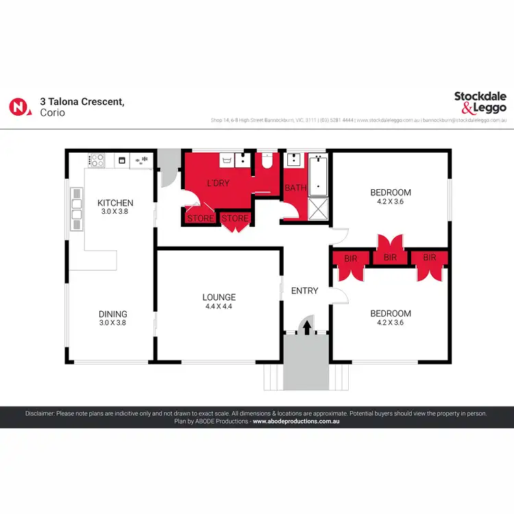 Floorplan of Homely house listing, 3 Talona Crescent, Corio VIC 3214