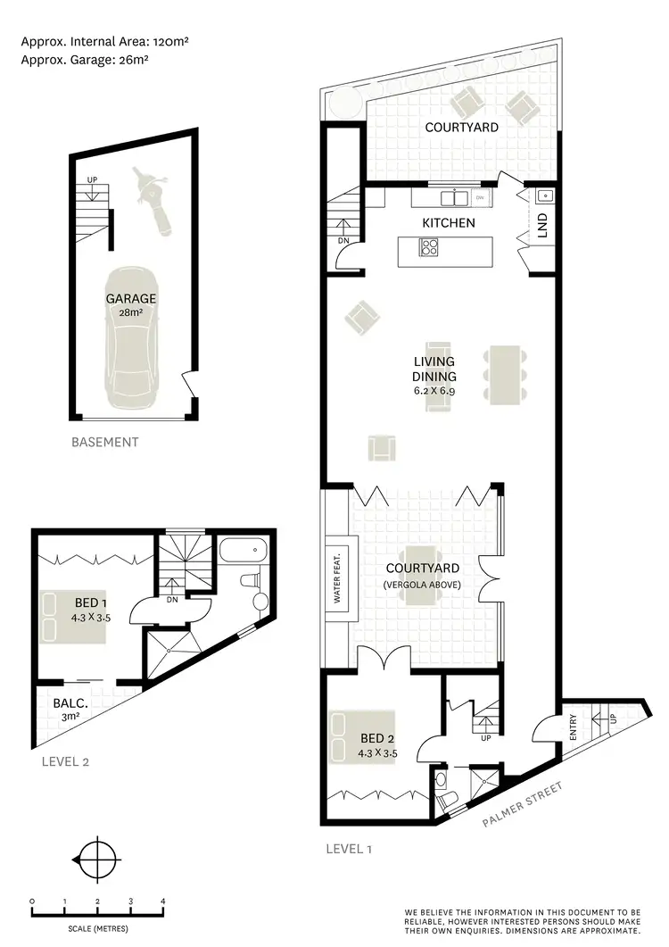 Floorplan of Homely townhouse listing, 72 Palmer Street, Balmain NSW 2041
