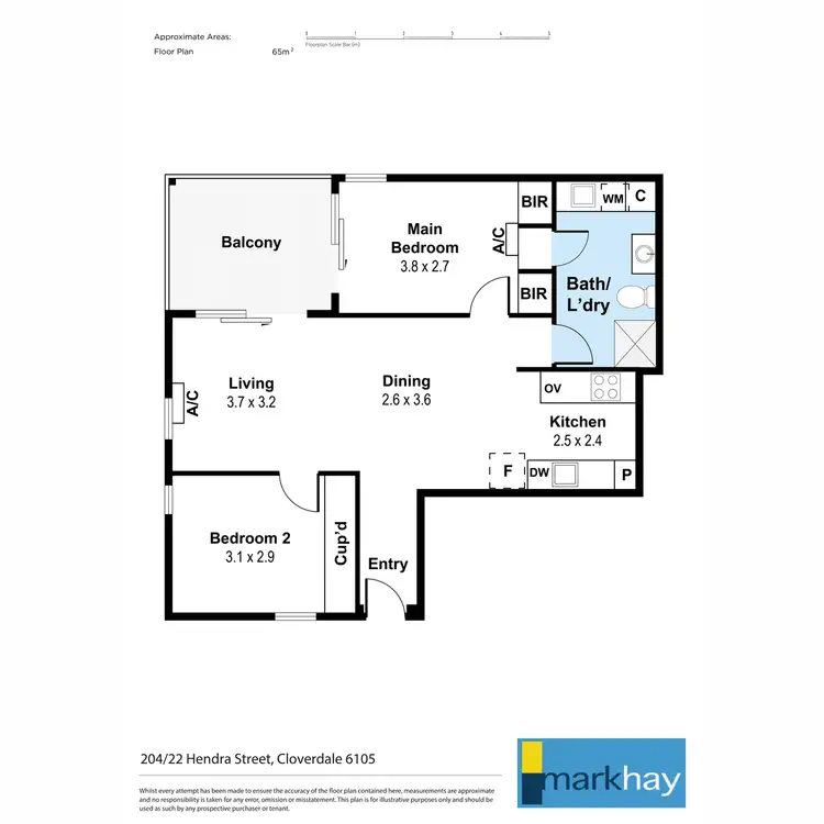 Floorplan of Homely block of units listing, 22 Hendra Street, Cloverdale WA 6105