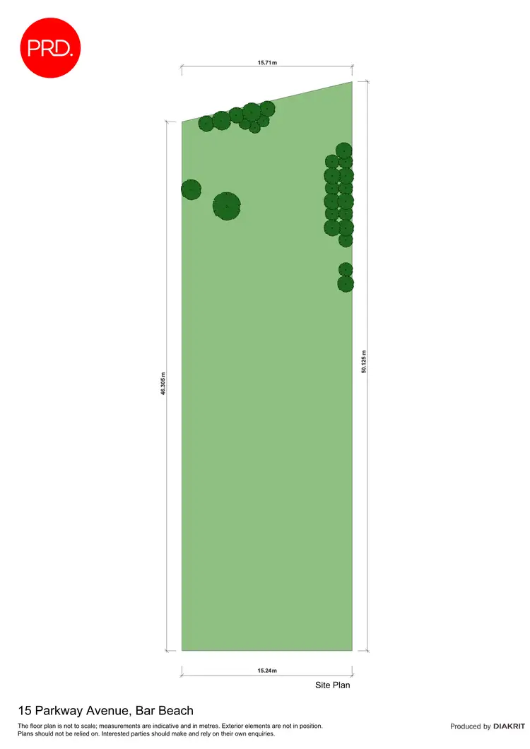 Floorplan of Homely land listing, 15 Parkway Avenue, Bar Beach NSW 2300