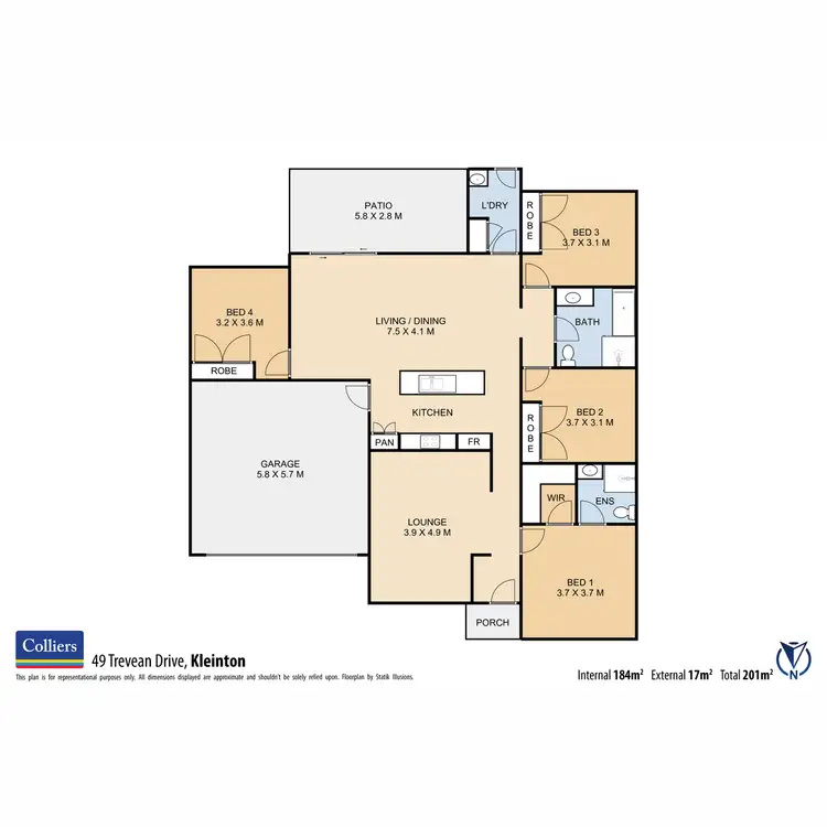 Floorplan of Homely house listing, 49 Trevean Drive, Kleinton QLD 4352