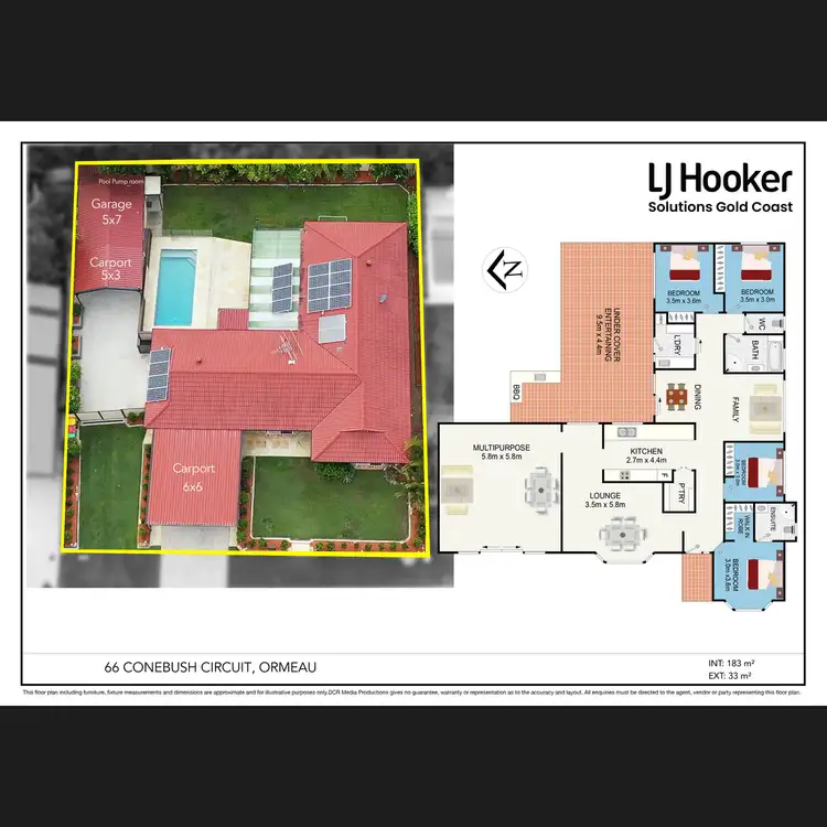 Floorplan of Homely house listing, 66 Conebush Circuit, Ormeau QLD 4208