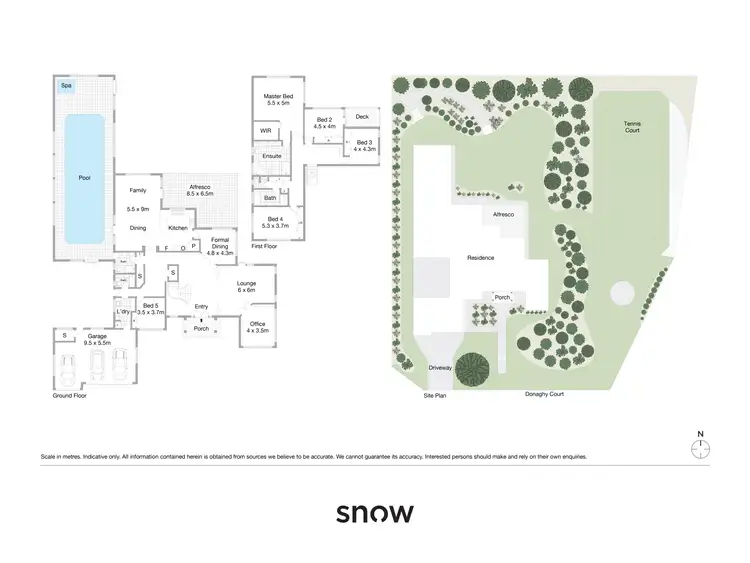 Floorplan of Homely house listing, 5 Donaghy Court, Middle Ridge QLD 4350