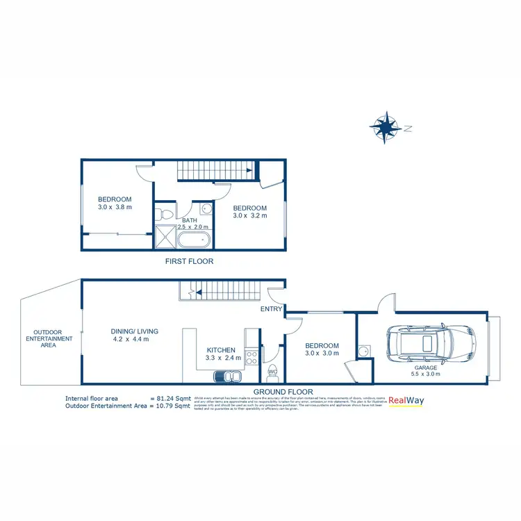 Floorplan of Homely unit listing, 14/173 North Street, Rockville QLD 4350