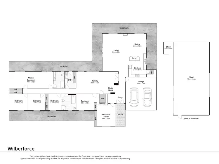 Floorplan of Homely rural property listing, 11 Tallow Wood Close, Wilberforce NSW 2756