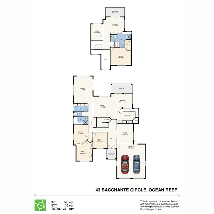 Floorplan of Homely house listing, 43 Bacchante Circle, Ocean Reef WA 6027