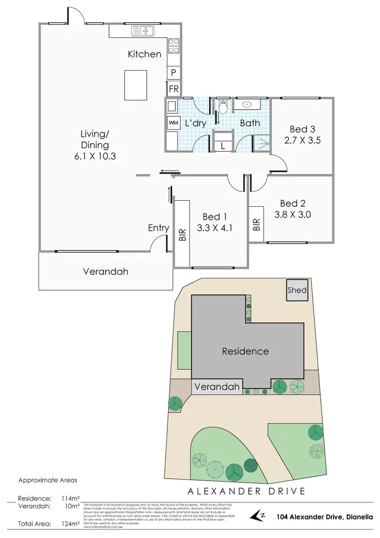 Floorplan of Homely house listing, 104 Alexander Drive, Dianella WA 6059