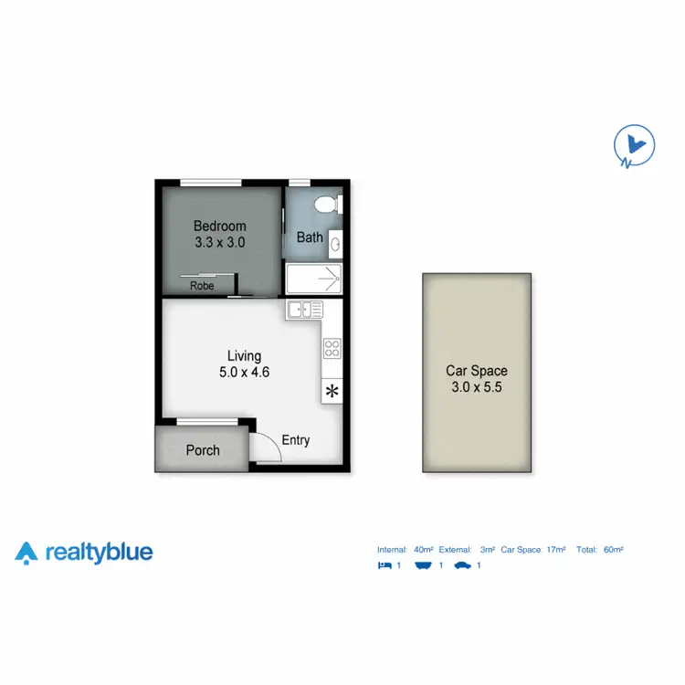Floorplan of Homely apartment listing, 2/47-49 Sunshine Parade, Miami QLD 4220