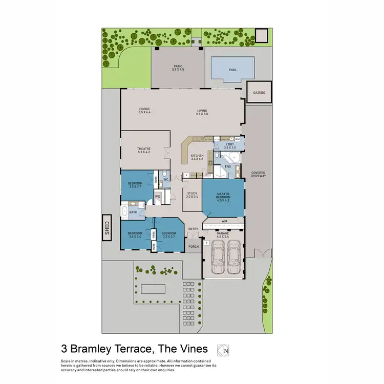 Floorplan of Homely house listing, 3 Bramley Terrace, The Vines WA 6069