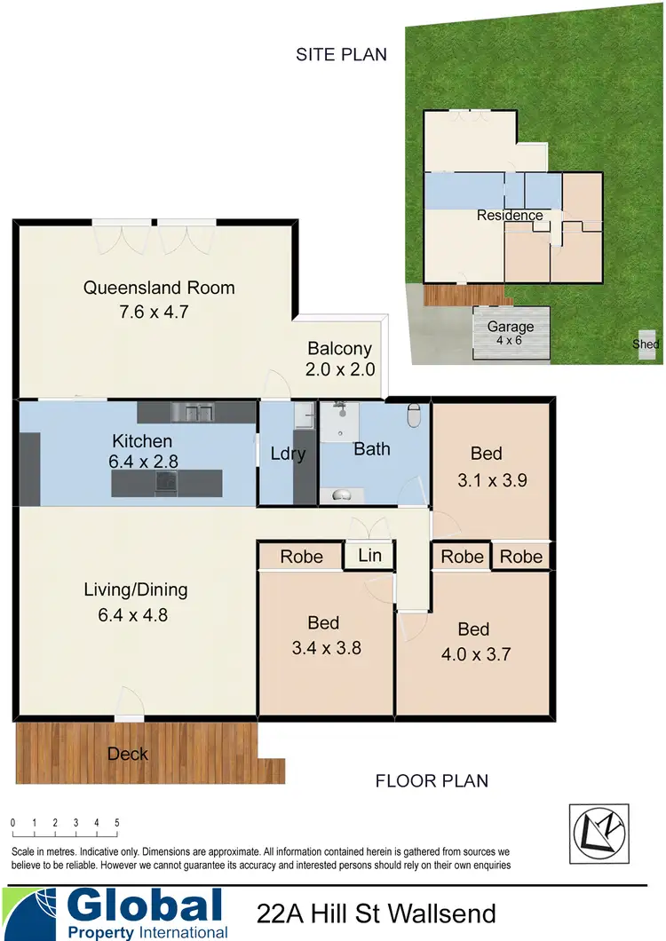 Floorplan of Homely house listing, 22A Hill Street, Wallsend NSW 2287
