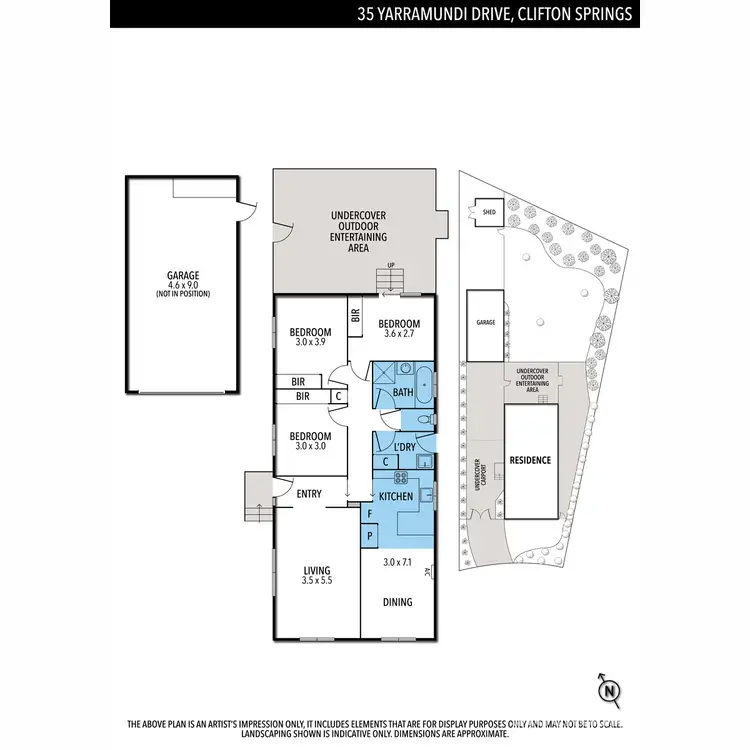 Floorplan of Homely house listing, 35 Yarramundi Drive, Clifton Springs VIC 3222