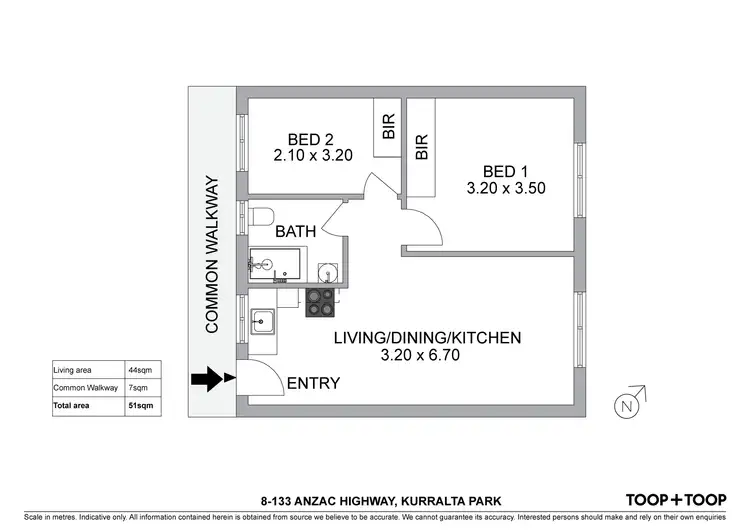 Floorplan of Homely unit listing, 8/133 Anzac Highway, Kurralta Park SA 5037