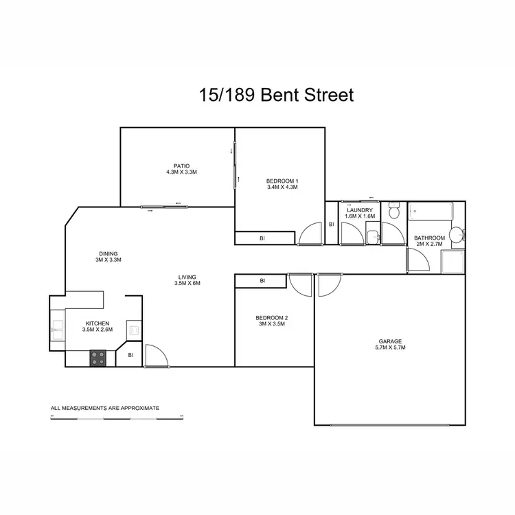 Floorplan of Homely villa listing, 15/189 Bent Street, South Grafton NSW 2460