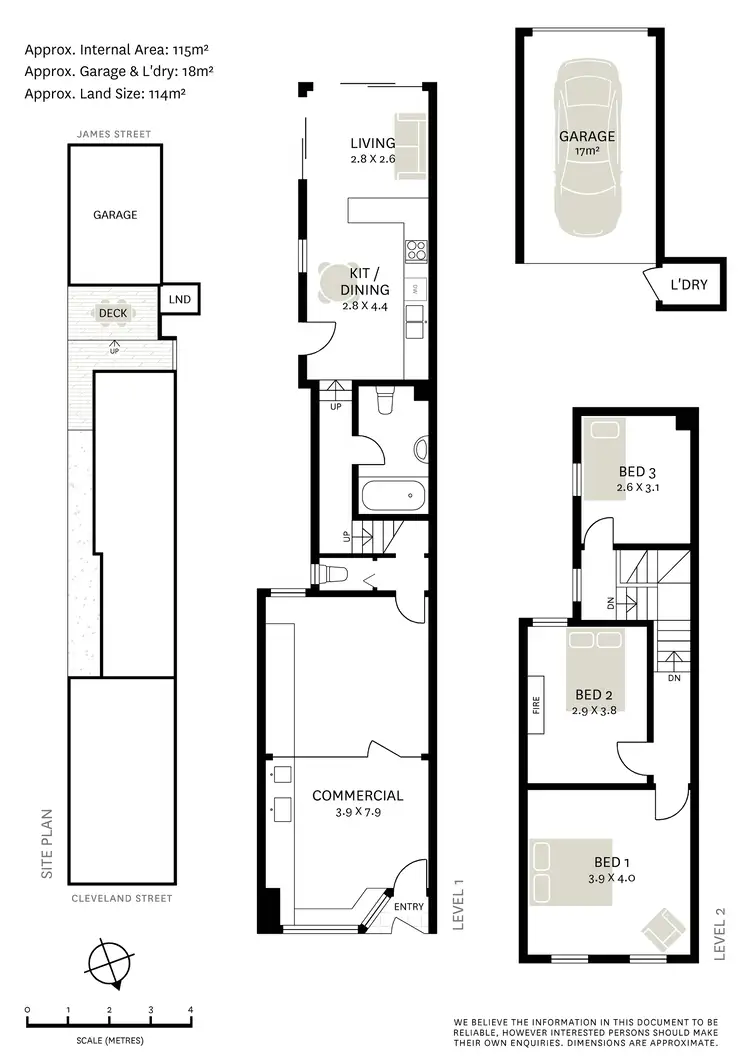 Floorplan of Homely terrace listing, 311 Cleveland Street, Redfern NSW 2016
