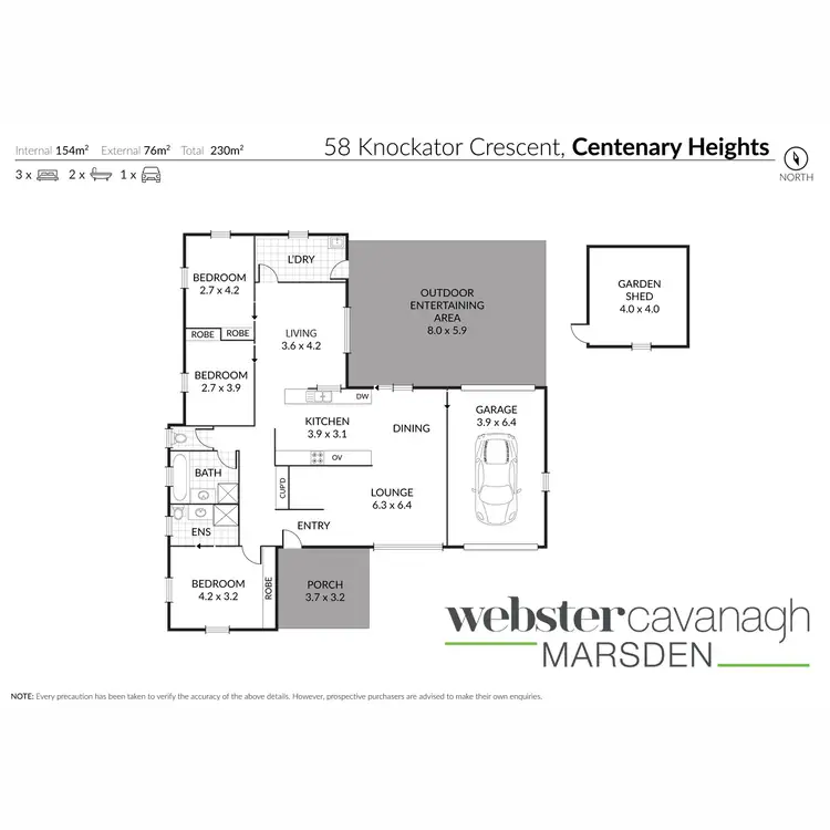 Floorplan of Homely house listing, 58 Knockator Crescent, Centenary Heights QLD 4350