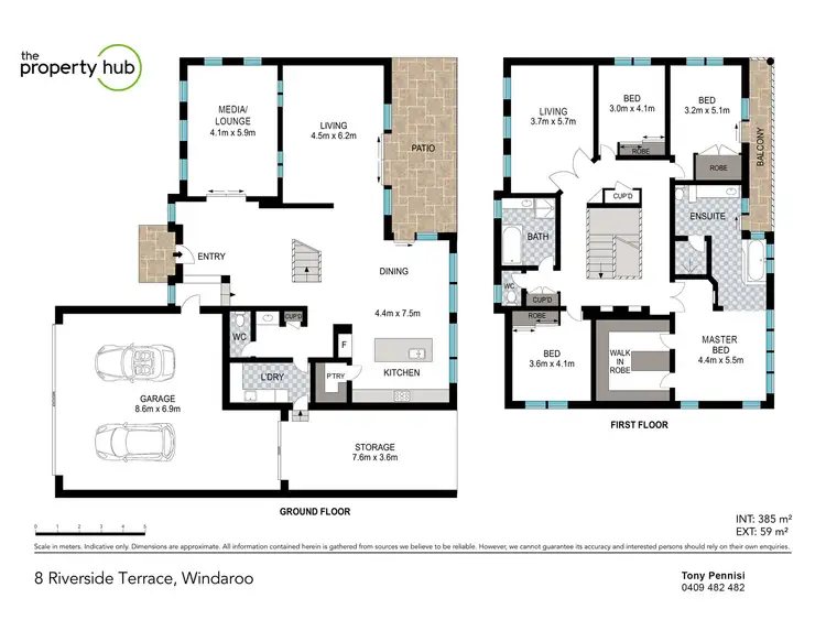 Floorplan of Homely house listing, 8 Riverside Terrace, Windaroo QLD 4207