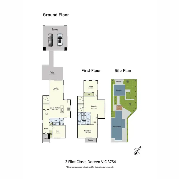 Floorplan of Homely house listing, 2 Flint Close (Kenyte Walk), Doreen VIC 3754
