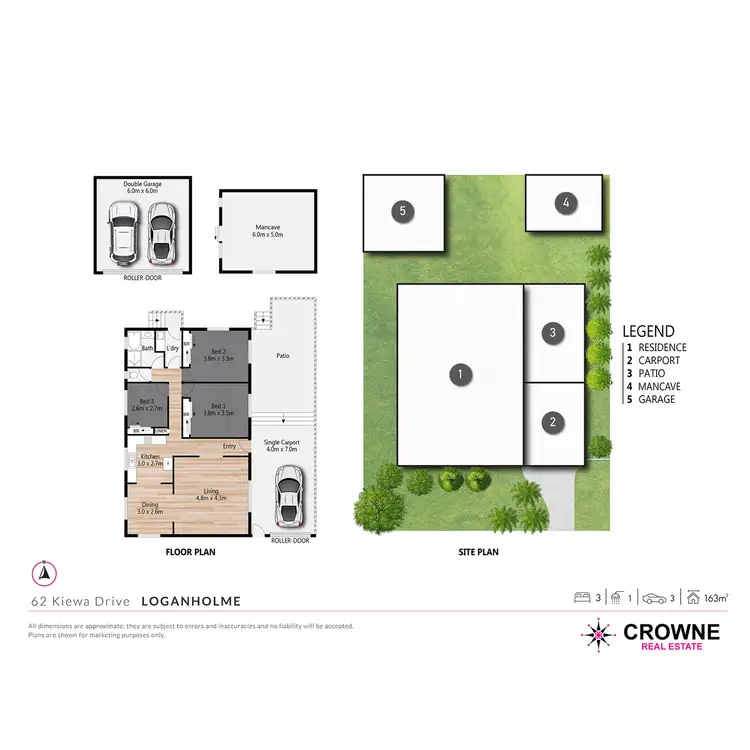 Floorplan of Homely house listing, 62 Kiewa Drive, Loganholme QLD 4129