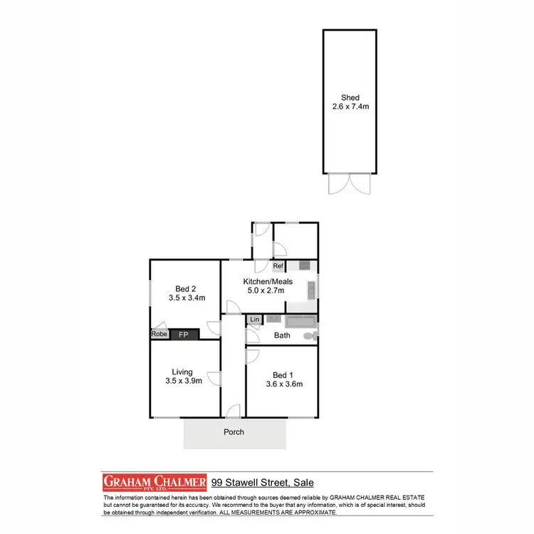 Floorplan of Homely house listing, 99 Stawell Street, Sale VIC 3850