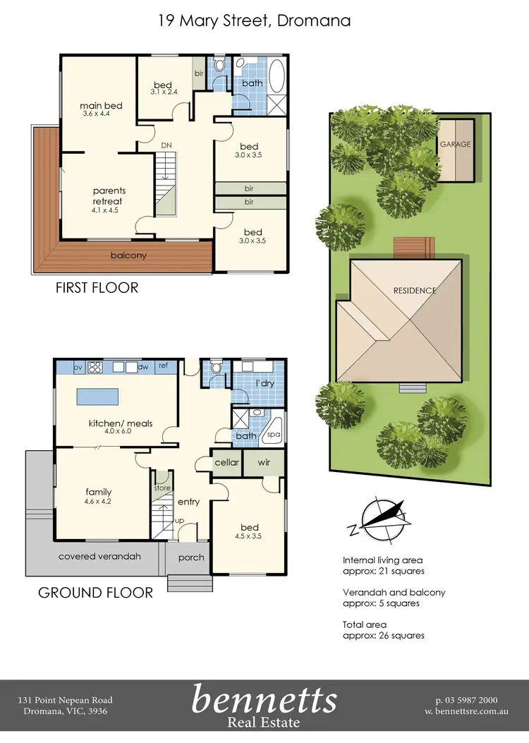Floorplan of Homely house listing, 19 Mary Street, Dromana VIC 3936