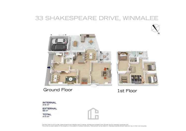 Floorplan of Homely house listing, 33 Shakespeare Drive, Winmalee NSW 2777