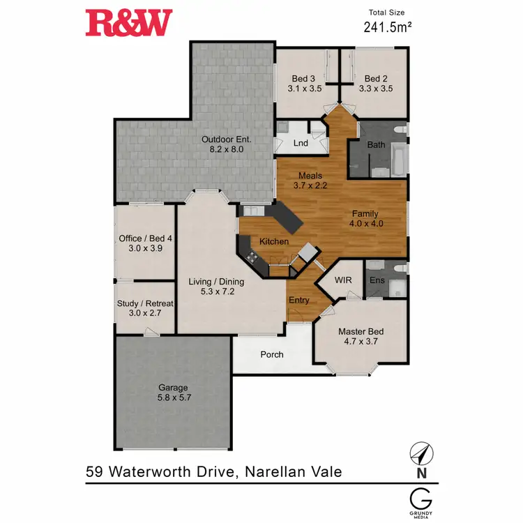 Floorplan of Homely house listing, 59 Waterworth Drive, Narellan Vale NSW 2567