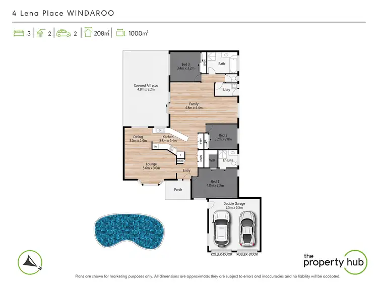 Floorplan of Homely house listing, 4 Lena Place, Windaroo QLD 4207