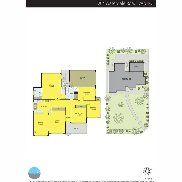 Floorplan of Homely house listing, 204 Waterdale Road, Ivanhoe VIC 3079