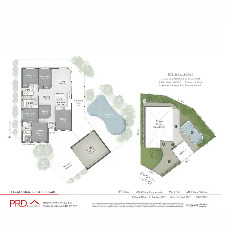 Floorplan of Homely house listing, 12 Euodia Close, Burleigh Heads QLD 4220