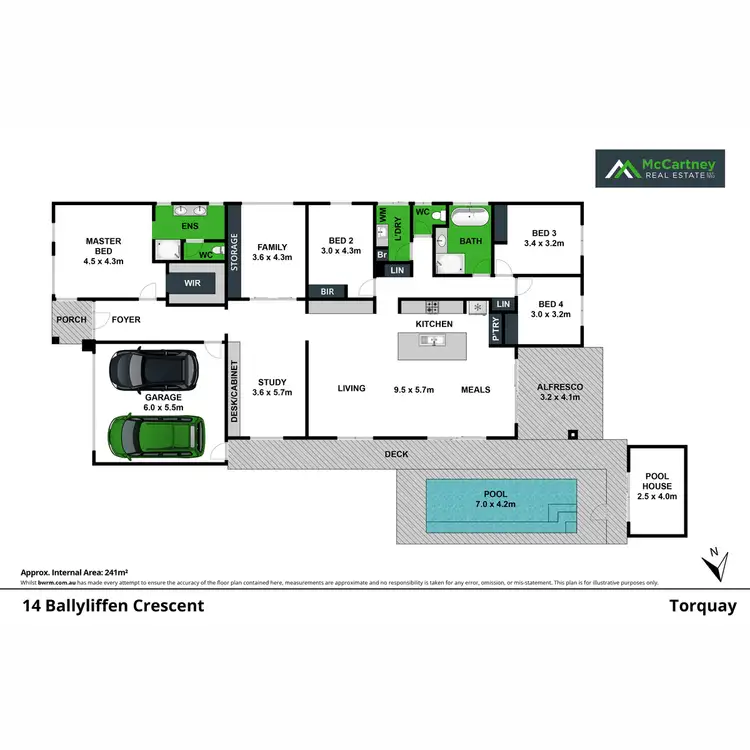 Floorplan of Homely house listing, 14 Ballyliffen Crescent, Torquay VIC 3228