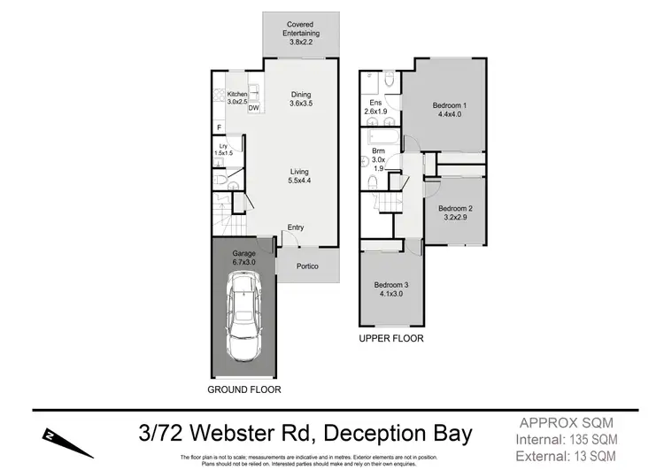 Floorplan of Homely townhouse listing, 3/72 Webster Road, Deception Bay QLD 4508