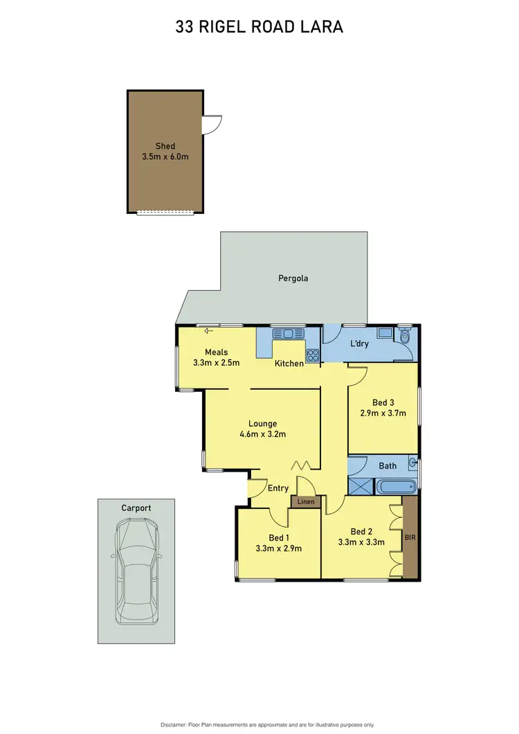Floorplan of Homely house listing, 33 Rigel Road, Lara VIC 3212