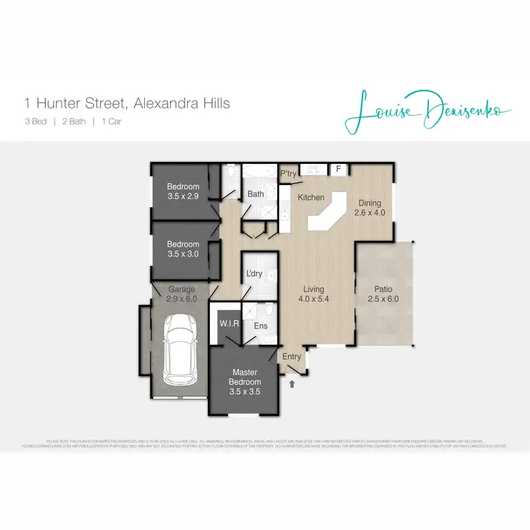 Floorplan of Homely semi-detached listing, 1 Hunter Street, Alexandra Hills QLD 4161