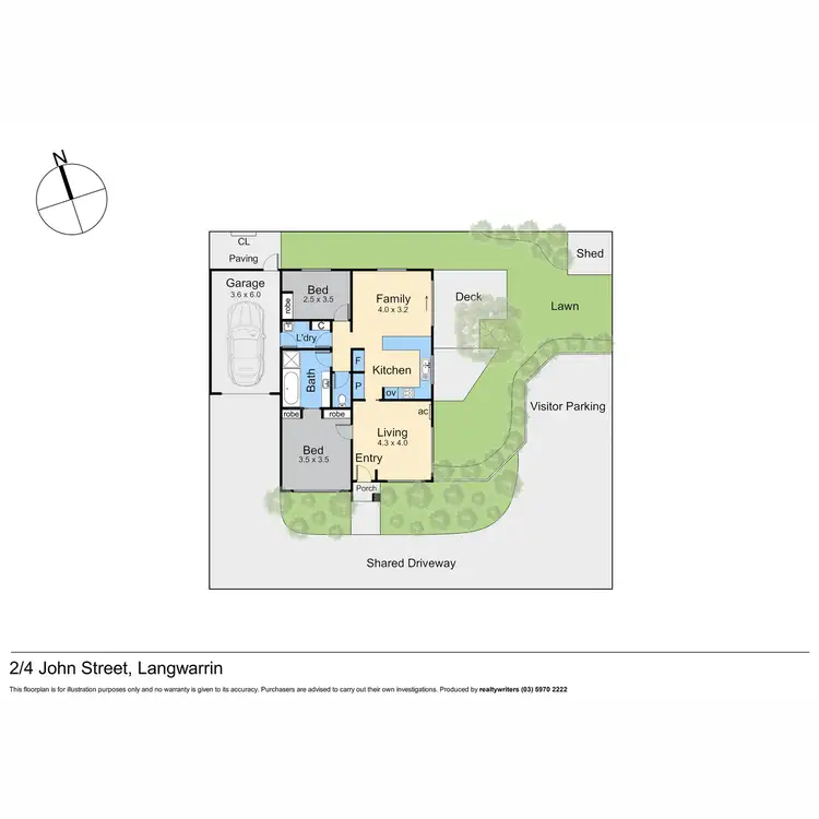 Floorplan of Homely unit listing, 2/4 John Street, Langwarrin VIC 3910