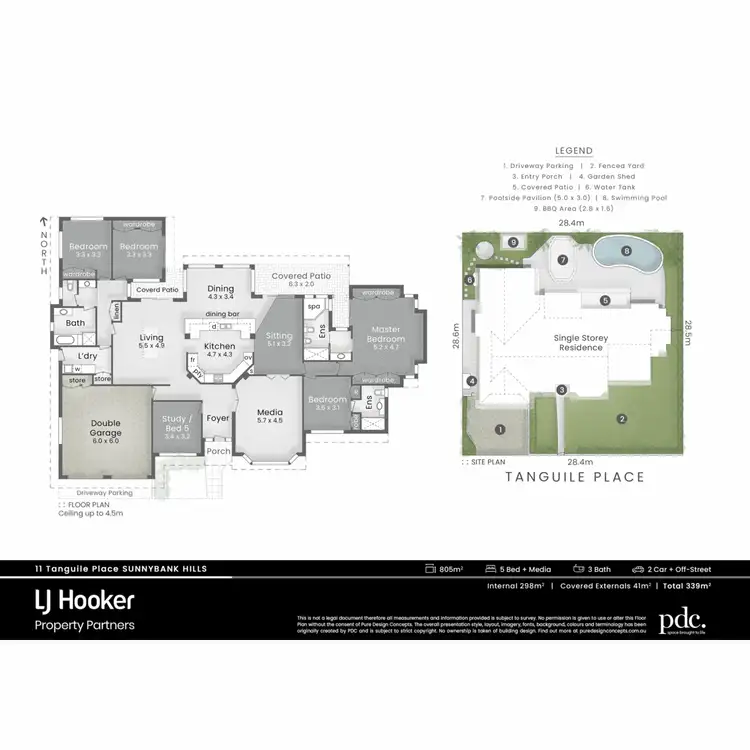 Floorplan of Homely house listing, 11 Tanguile Place, Sunnybank Hills QLD 4109