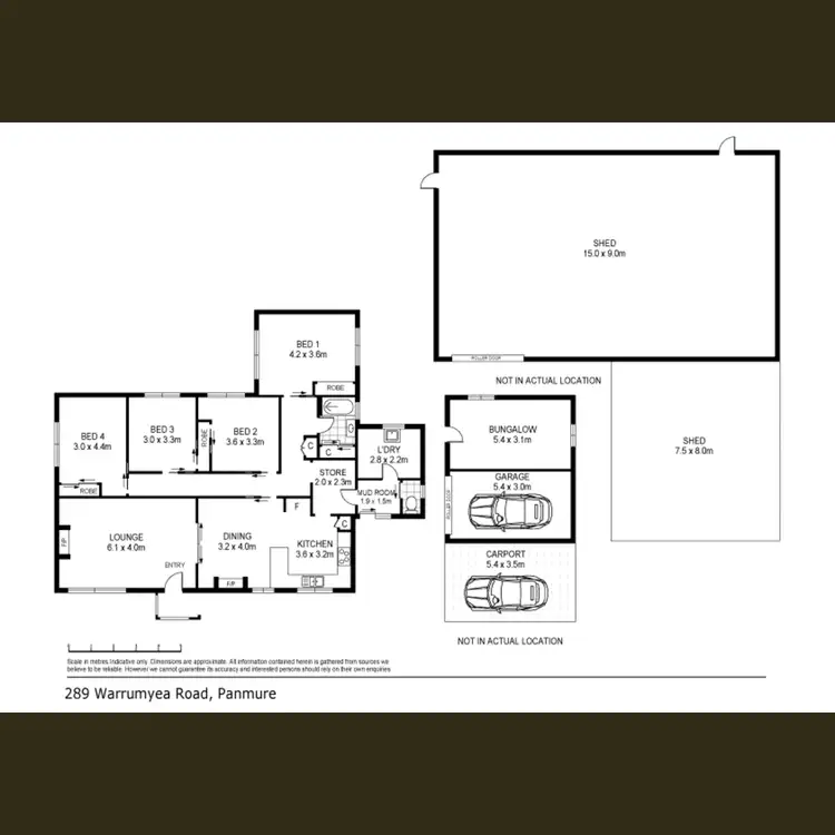 Floorplan of Homely house listing, 289 Warrumyea Road, Panmure VIC 3265