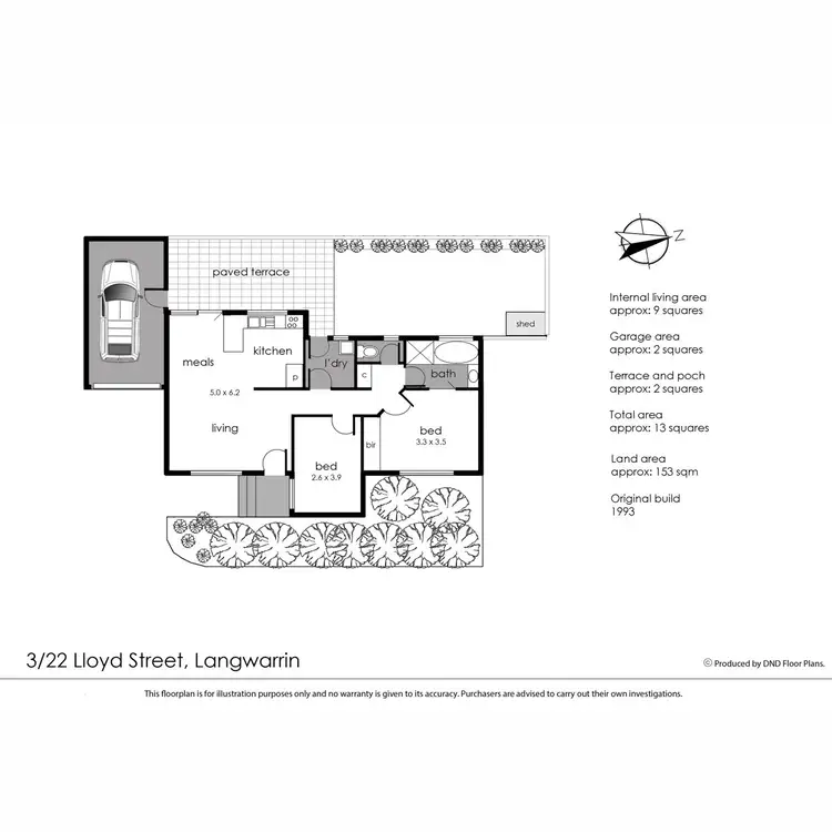 Floorplan of Homely unit listing, 3/22 Lloyd Street, Langwarrin VIC 3910