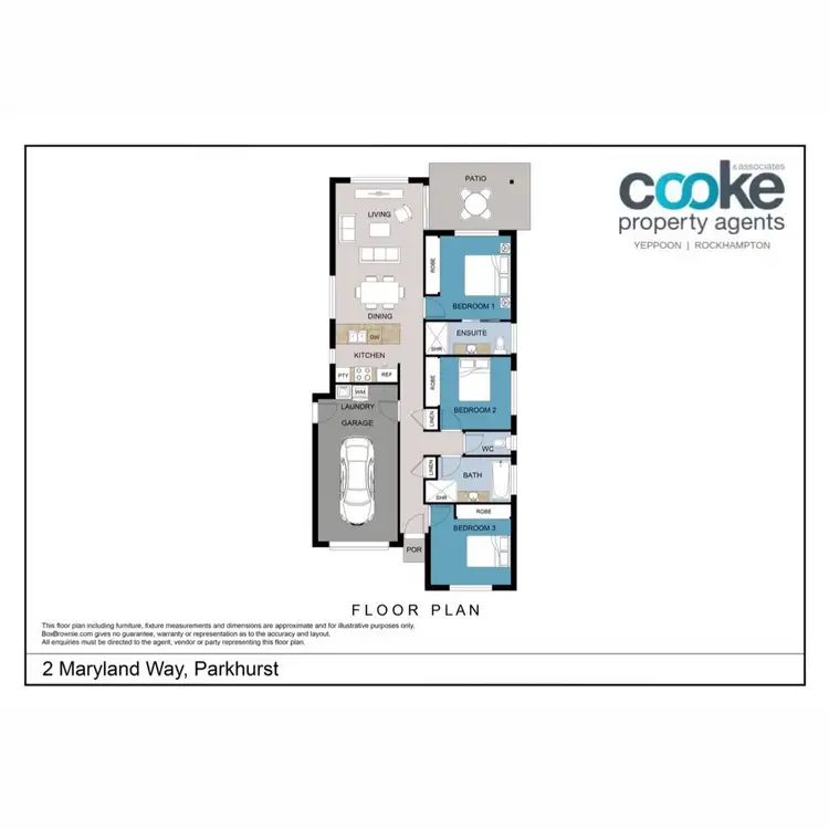 Floorplan of Homely house listing, 2 Maryland Way, Parkhurst QLD 4702