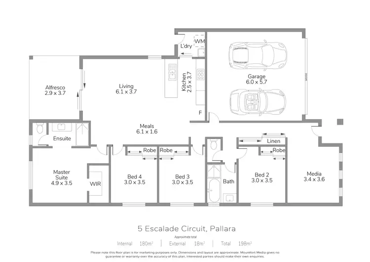 Floorplan of Homely house listing, 5 Escalade Circuit, Pallara QLD 4110