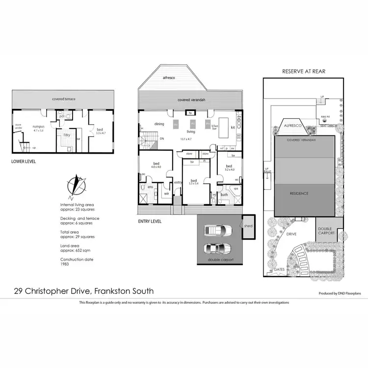 Floorplan of Homely house listing, 29 Christopher Drive, Frankston South VIC 3199