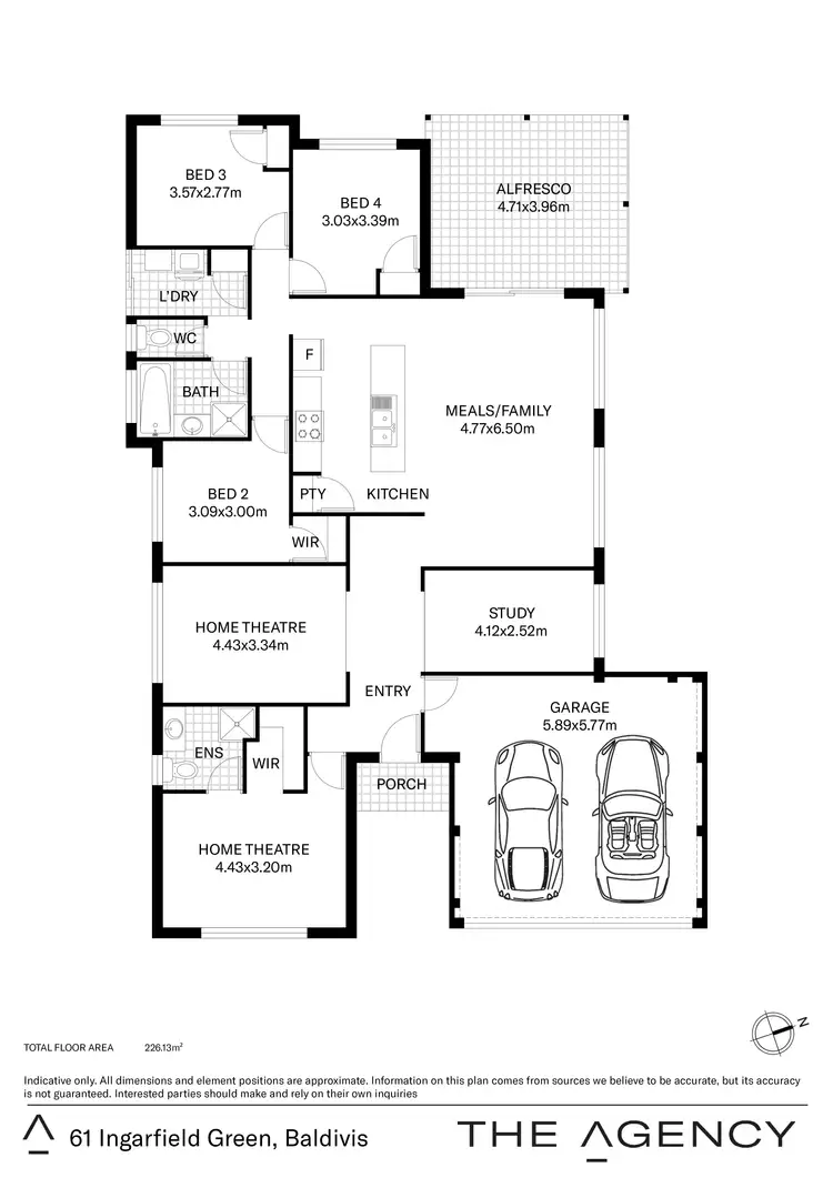 Floorplan of Homely house listing, 61 Ingarfield Green, Baldivis WA 6171