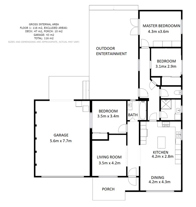 Floorplan of Homely house listing, 12 Schubert Crescent, Wodonga VIC 3690