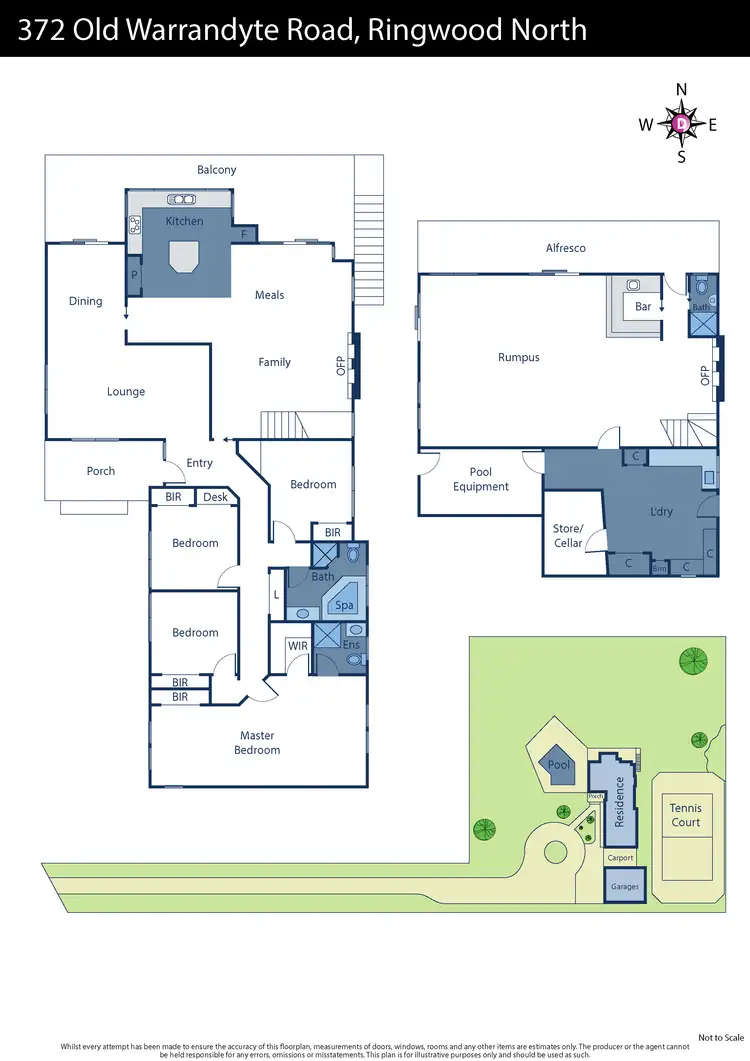Floorplan of Homely house listing, 372 Old Warrandyte Road, Ringwood North VIC 3134
