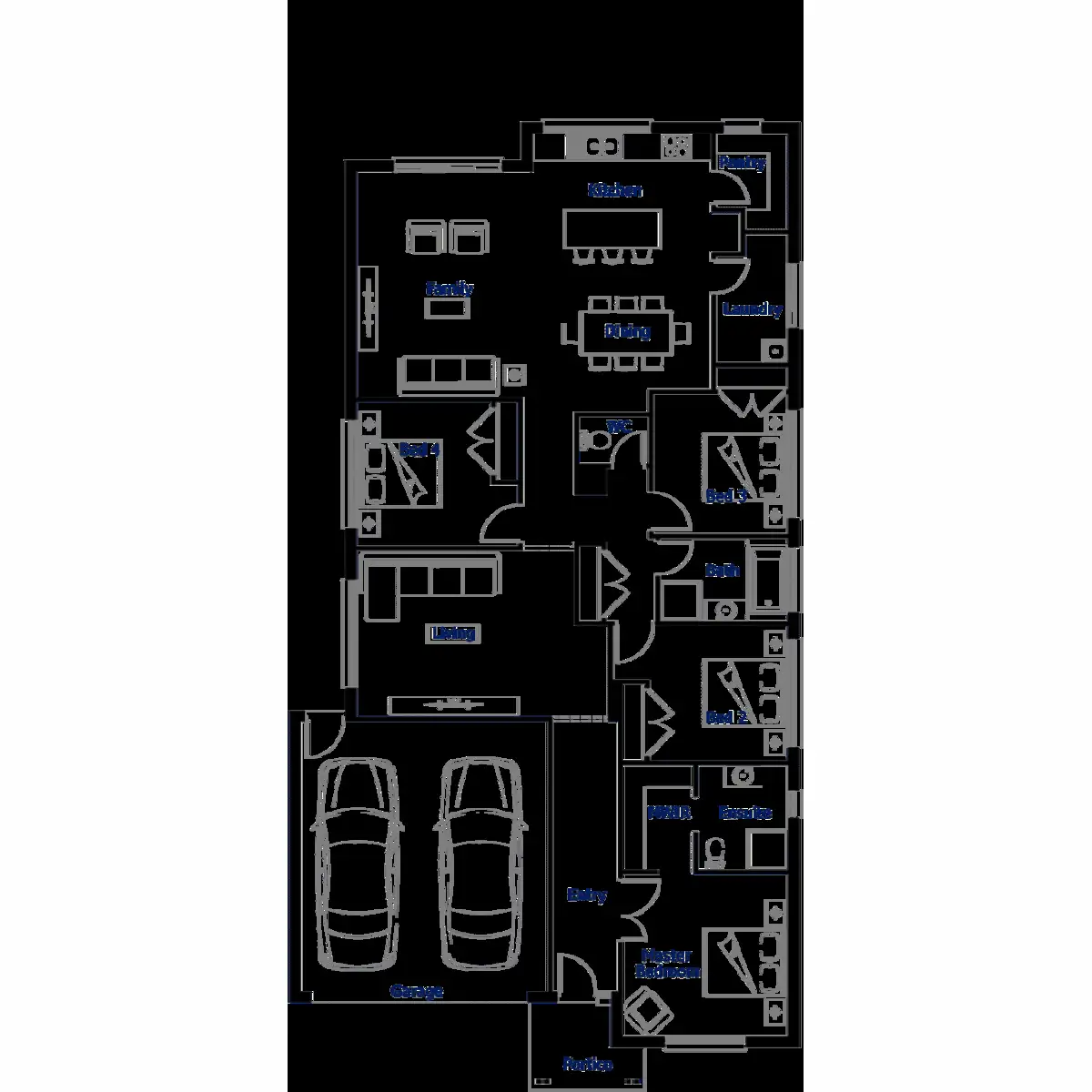 Floorplan of Homely house listing, 5 Kanooka Road, Brookfield VIC 3338