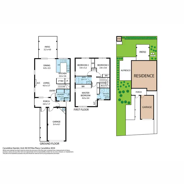 Floorplan of Homely townhouse listing, 49/39 Pitta Place, Carseldine QLD 4034